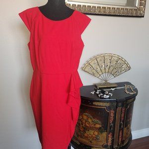 CK Red Ruffle Dress